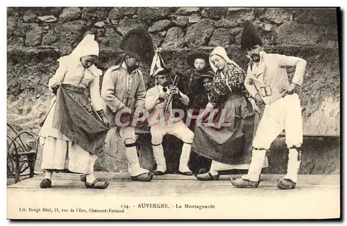 Ansichtskarte AK Folklore Auvergne La Montagnarde