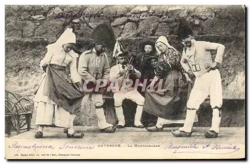 Ansichtskarte AK Folklore Auvergne La Montagnarde