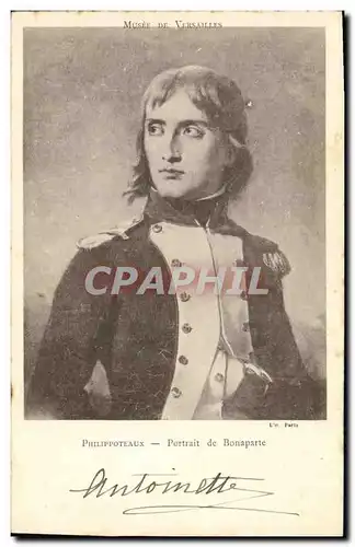 Cartes postales Napoleon 1er Musee de Versailles Philippoteaux Portrait de Bonaparte