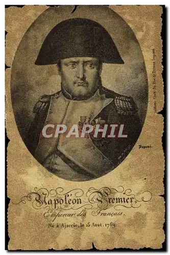 Cartes postales Napoleon 1er Empereur des Francais