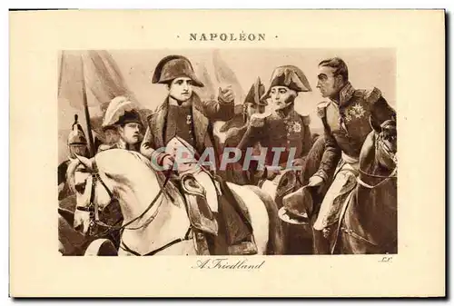 Ansichtskarte AK Napoleon 1er A Friedland