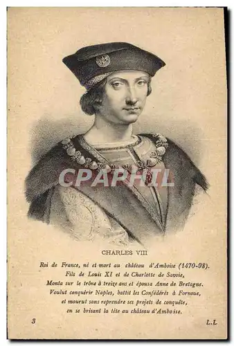 Ansichtskarte AK Charles VIII Roi de France