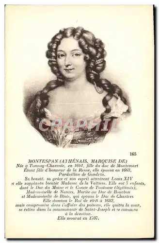 Cartes postales Montespan Athenas Marquise de