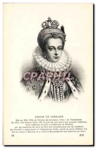 Cartes postales Louise de Lorraine