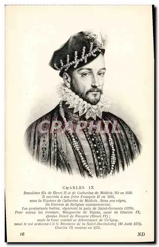 Cartes postales Charles IX