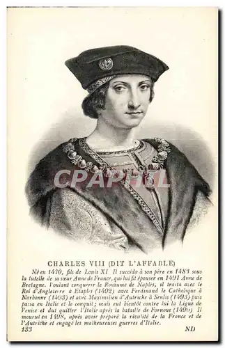 Cartes postales Charles VII dit l&#39Affable