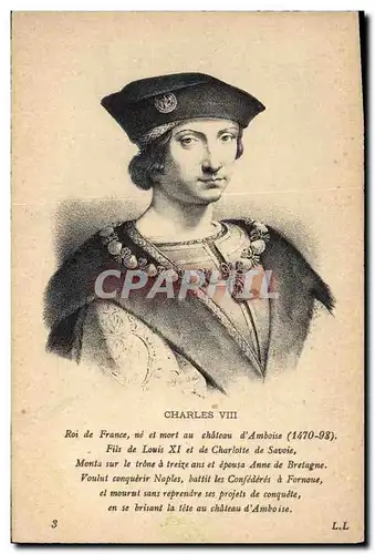 Ansichtskarte AK Charles VIII Roi de France