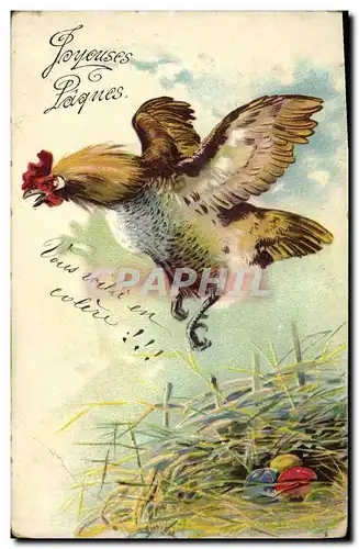 Cartes postales Coq Paques