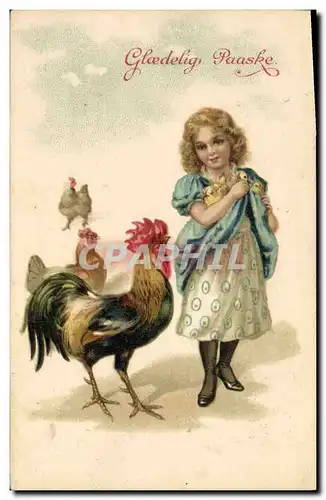 Cartes postales Coq Poule Poussins