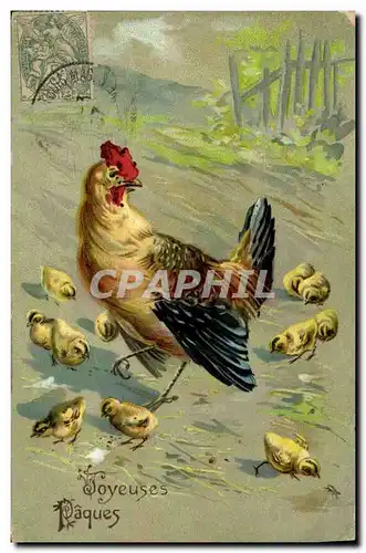 Cartes postales Le salut du coq L&#39aube du 1er aout au village