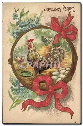 Cartes postales Poule Poussins