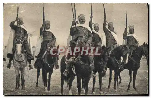 Cartes postales Militaria Spahis algeriens