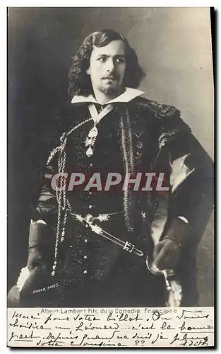 Cartes postales Theatre Albert lambert Fils de la Comedie Francaise Paris