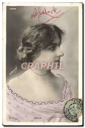 Cartes postales Theatre Femme Brille Odeon Paris