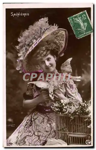 Cartes postales Theatre Femme Saunieres