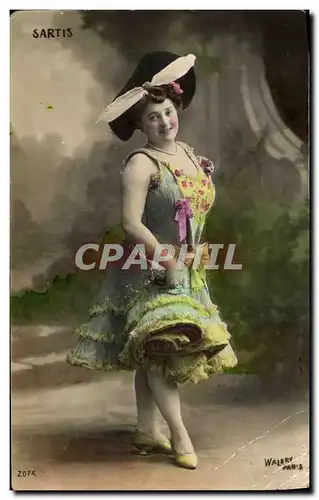 Cartes postales Theatre Femme Sartis