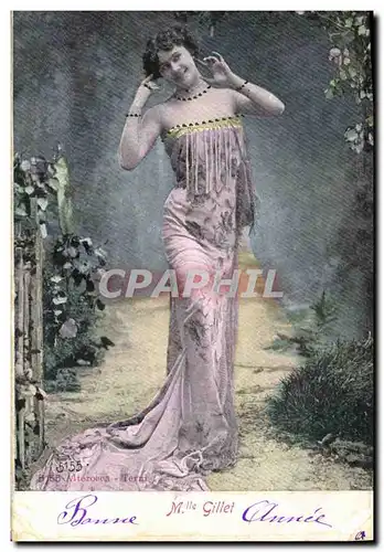 Cartes postales Theatre Femme Mlle Gillet