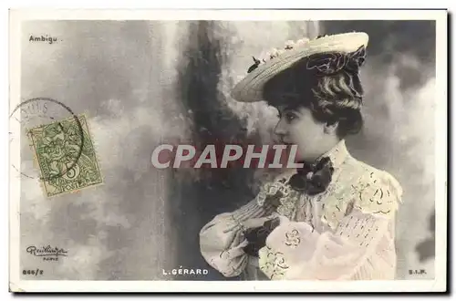 Cartes postales Theatre Femme Gerard Ambigu