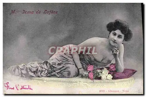 Cartes postales Theatre Femme Mme Irma de Lafere