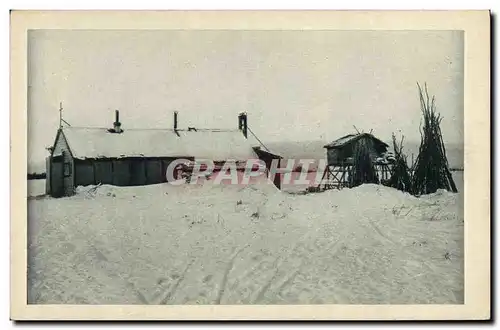 Ansichtskarte AK Polaire Amerique du Nord Mission de ND de Lourdes Mary&#39s Igloo La derniere mission catholique