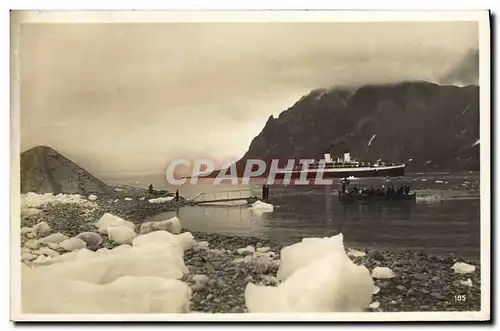 Cartes postales Polaire Siptzbergen Magdalenenbay Bateau