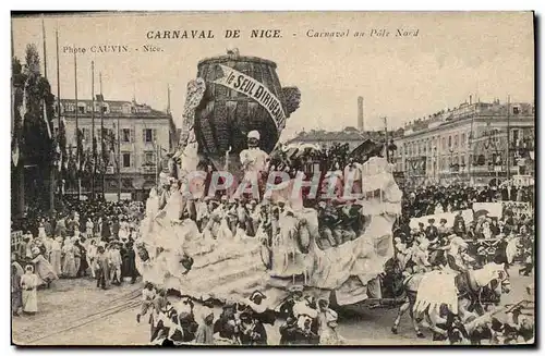 Cartes postales Polaire Carnaval de Nice Carnaval au Pole Nord