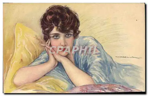 Cartes postales Fantaisie Illustrateur Corbella Femme