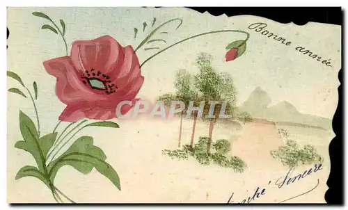 Cartes postales (dessin la main) Fleurs