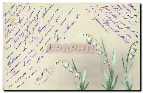 Cartes postales (dessin la main) Fleurs Muguet