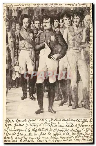 Cartes postales Napoleon 1er a Berlin Berthon