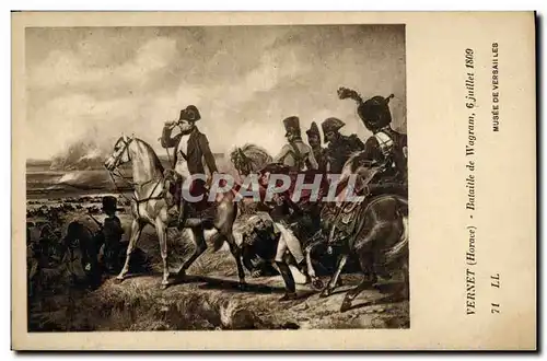 Ansichtskarte AK Napoleon 1er Vernet Bataille de Wagram Musee de Versailles