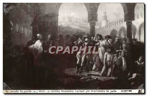 Ansichtskarte AK Napoleon 1er Musee du Louvre Paris Gros Le general Bonaparte visitant les perstiferes de Jaffa