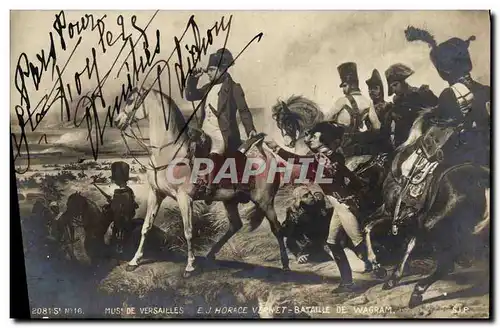 Cartes postales Napoleon 1er Musee de Versailles Horace Vernet Bataille de Wagram