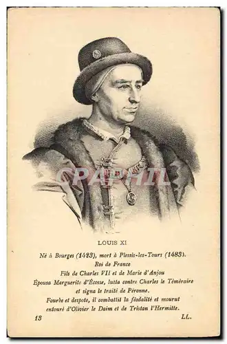 Ansichtskarte AK Louis XI Roi de France