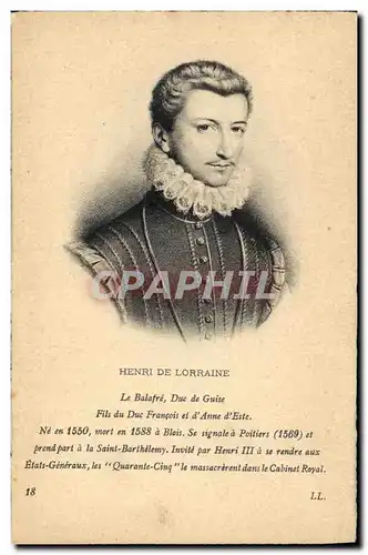 Cartes postales Henri de Lorraine