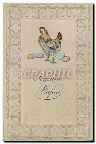 Cartes postales Coq Poule