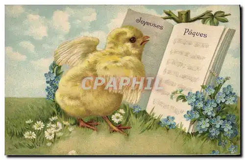 Cartes postales Coq Poule Poussin Joyeuses Paques