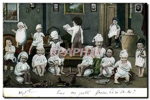 Cartes postales Fantaisie Enfants Bebes