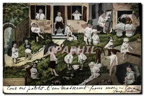 Cartes postales Fantaisie Enfants Bebes