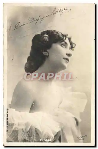 Cartes postales Theatre Femme Zorelli