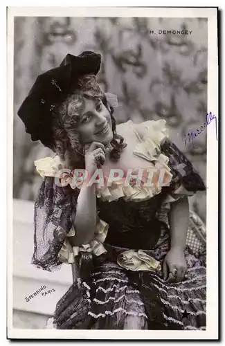 Cartes postales Theatre Femme Demongey