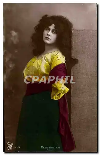 Ansichtskarte AK Theatre Femme Reta Walter Mignon