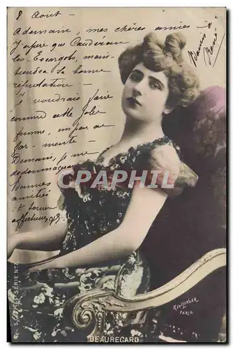 Cartes postales Theatre Femme Beauregard