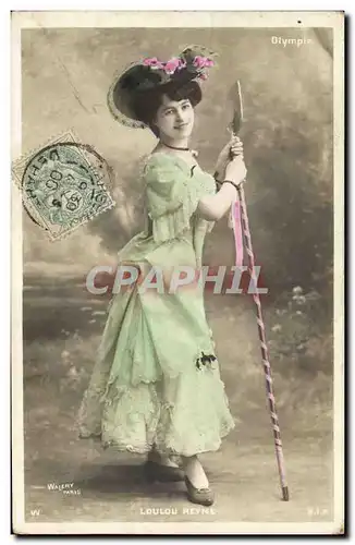 Cartes postales Theatre Femme Olympia Loulou Reyne