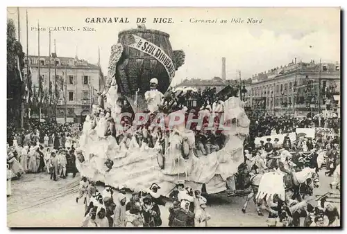 Cartes postales Polaire Carnaval de Nice Carnaval au Pole NOrd