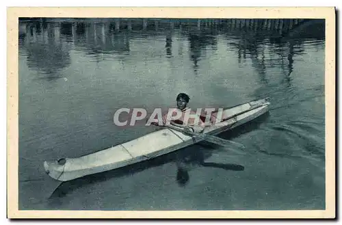 Cartes postales Polaire Chasseur de phoques Cercle arctique Alaska