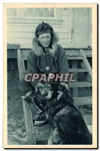 Cartes postales Polaire Le missionnaire et son fidele compagnon Cercle Arctique Alaska