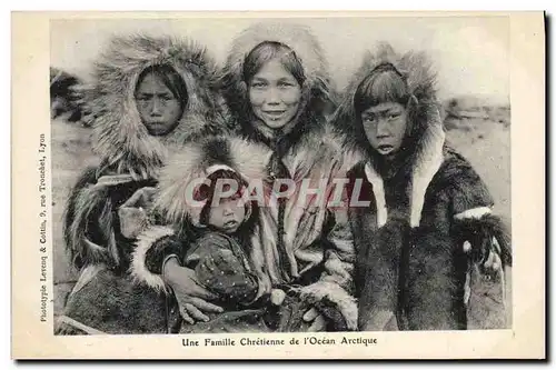 Cartes postales Polaire Une famille chretienne de l&#39Ocean Arctique