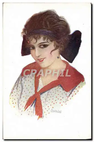 Cartes postales Fantaisie Illustrateur Chantecler Femme