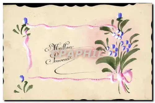 Cartes postales (dessin la main) Fleurs